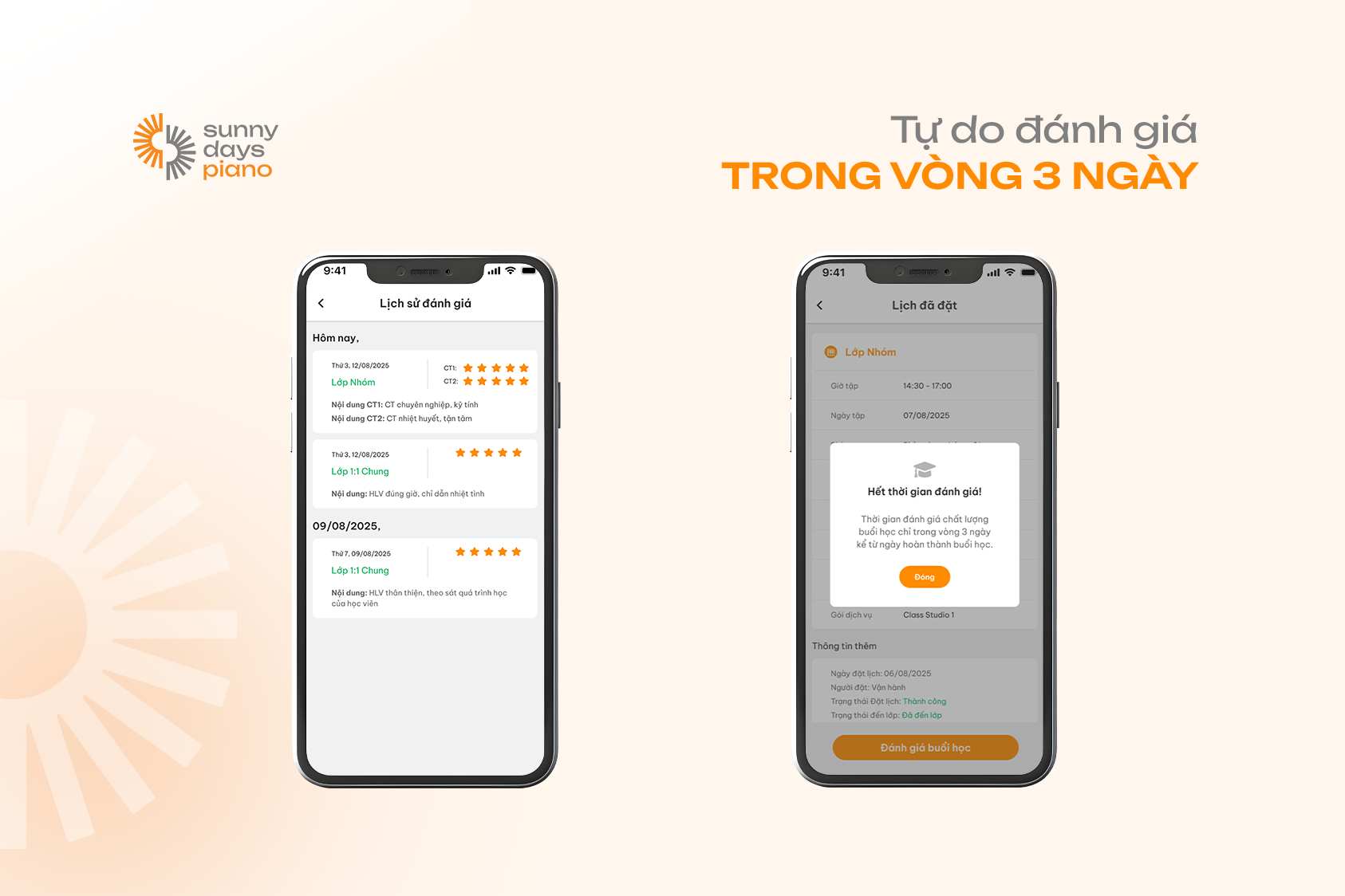 Tất cả những đánh giá của học viên sẽ được ghi lại minh bạch, rõ ràng 